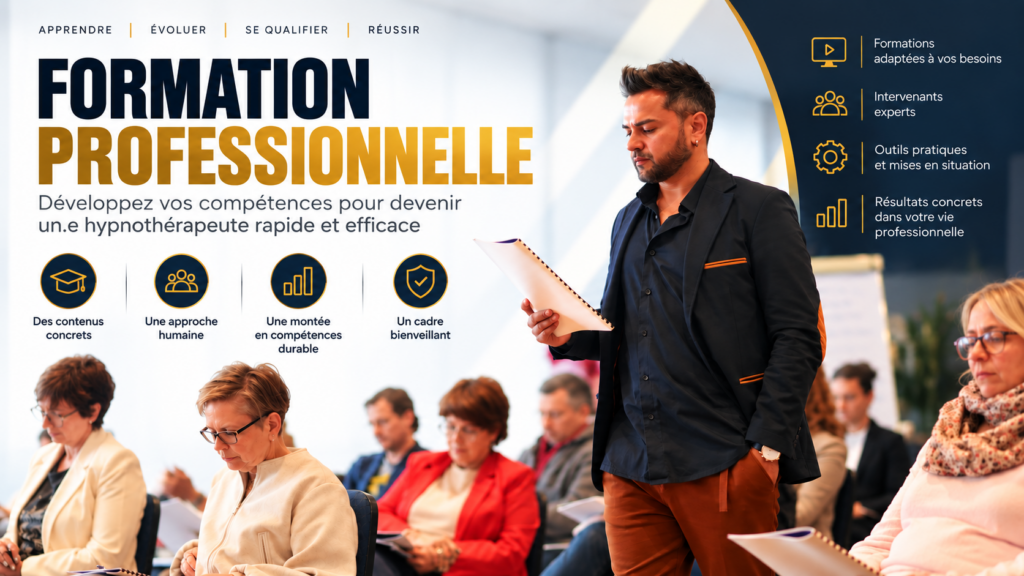 La formation professionnelle pour devenir Hypnothérapeute